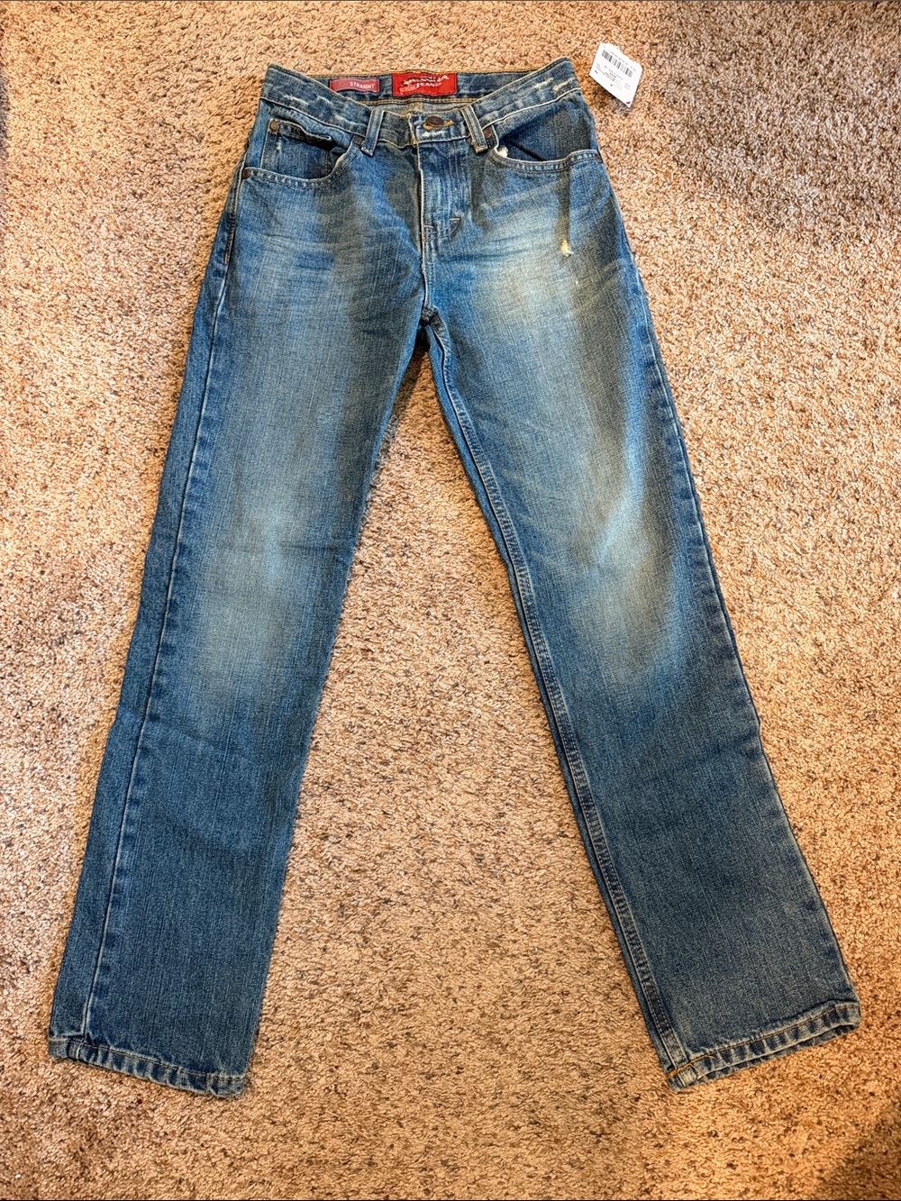 Arizona Jean Company Medium Blue Straight Leg Kids Jeans